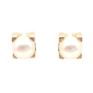 Cartier Akoya Pearl Earrings K18PG Pink Gold